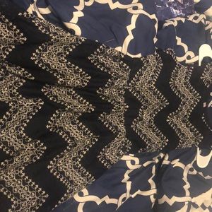 navy and silver juniors dress